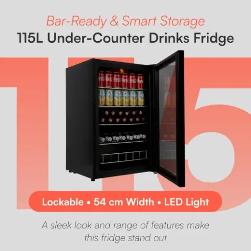 Cookology 115L Under-Counter Drinks Fridge Review: a simple beer and drinks cooler that does the job