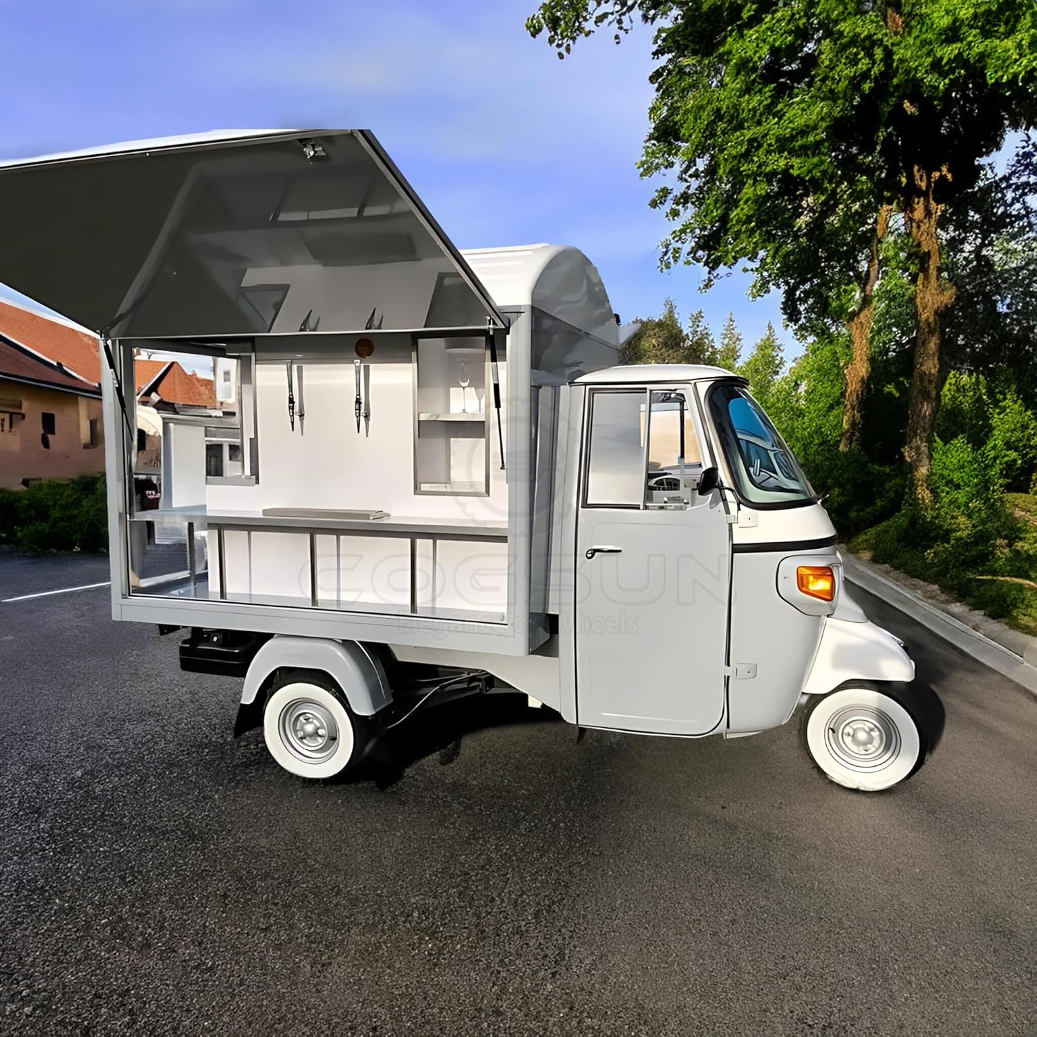 Concession Food Trailer APE Truck Trailer for Sale Beer Trailer Drink Vending Cart Near Me Fast Food Trailer with Beer Kegerator Trucks for Sale Deposit Advance Payment