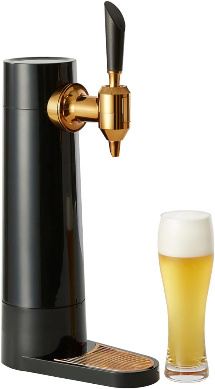 LATEST MODEL DRAFT BEER DISPENSER - Mini Keg - Rechargeable by USB - Fit with all can & bottle beer - Misty foam below surface bubble make beer taste mellow & keep longer