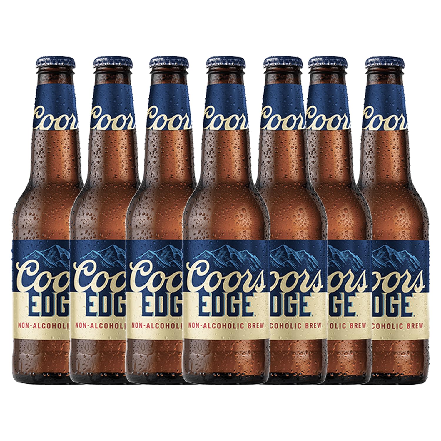 Coors Edge Non-Alcoholic Beer - 7 Pack 12oz Bottles - Dealcoholized, Low-Calorie, Refreshing Brew