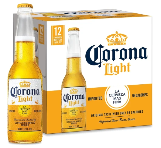 Corona Light Mexican Lager Beer, 12 pk, 12 oz bottles, 4.0% ABV