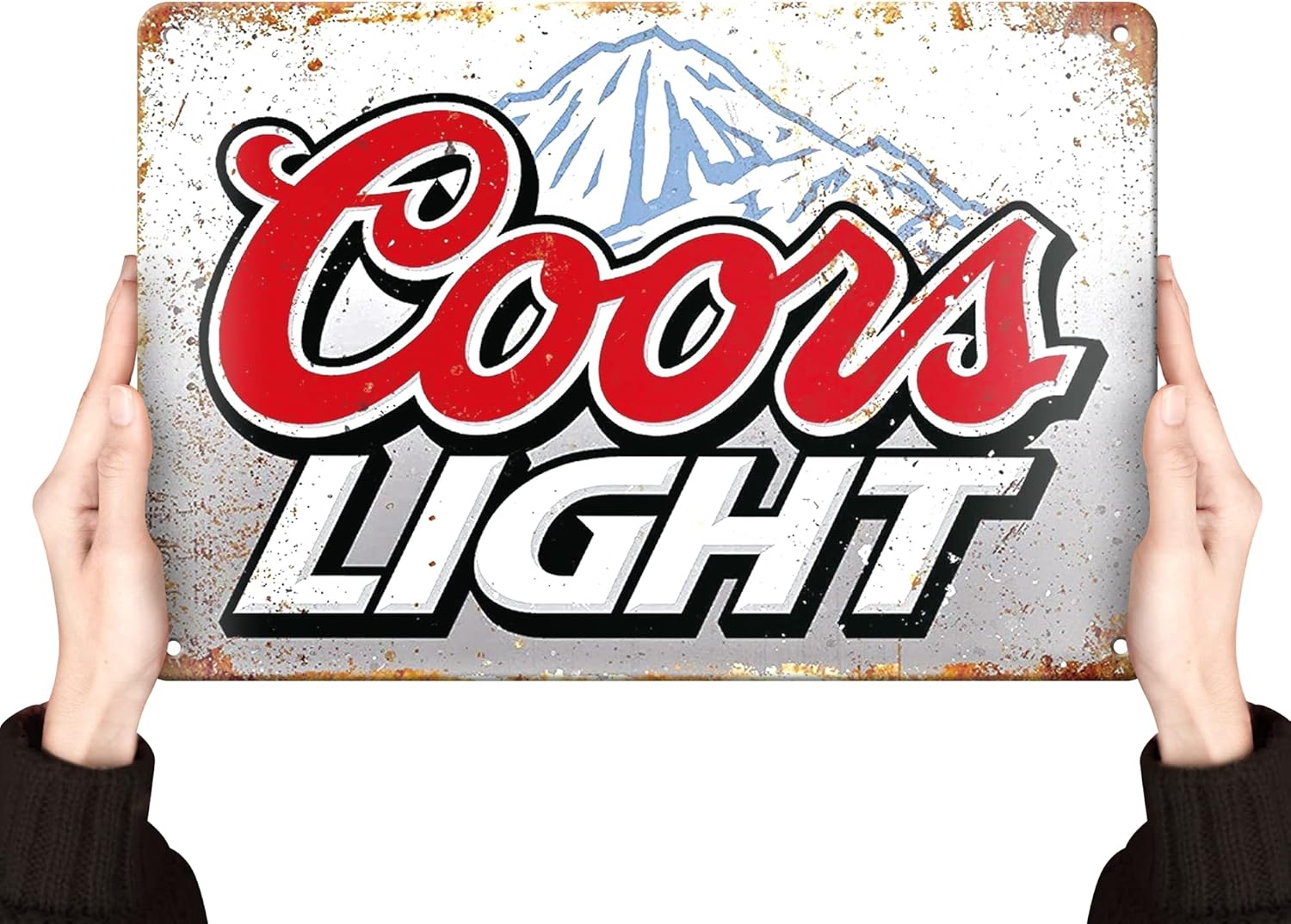 Coors Light Beer Signs Man Cave Decor - Bar Vintage Metal Tin Signs - Garage Retro Home decor - Wall Poster Funny Cool Things Stuff For House Shop Room Coffee 8 * 12 Inch TIN5
