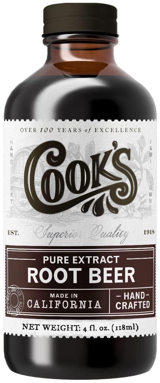 Cook's, Root Beer Extract Flavoring, For Root Beer Making and Baking, 4 Ounce Root Beer 4 Fl Oz (Pack of 1)