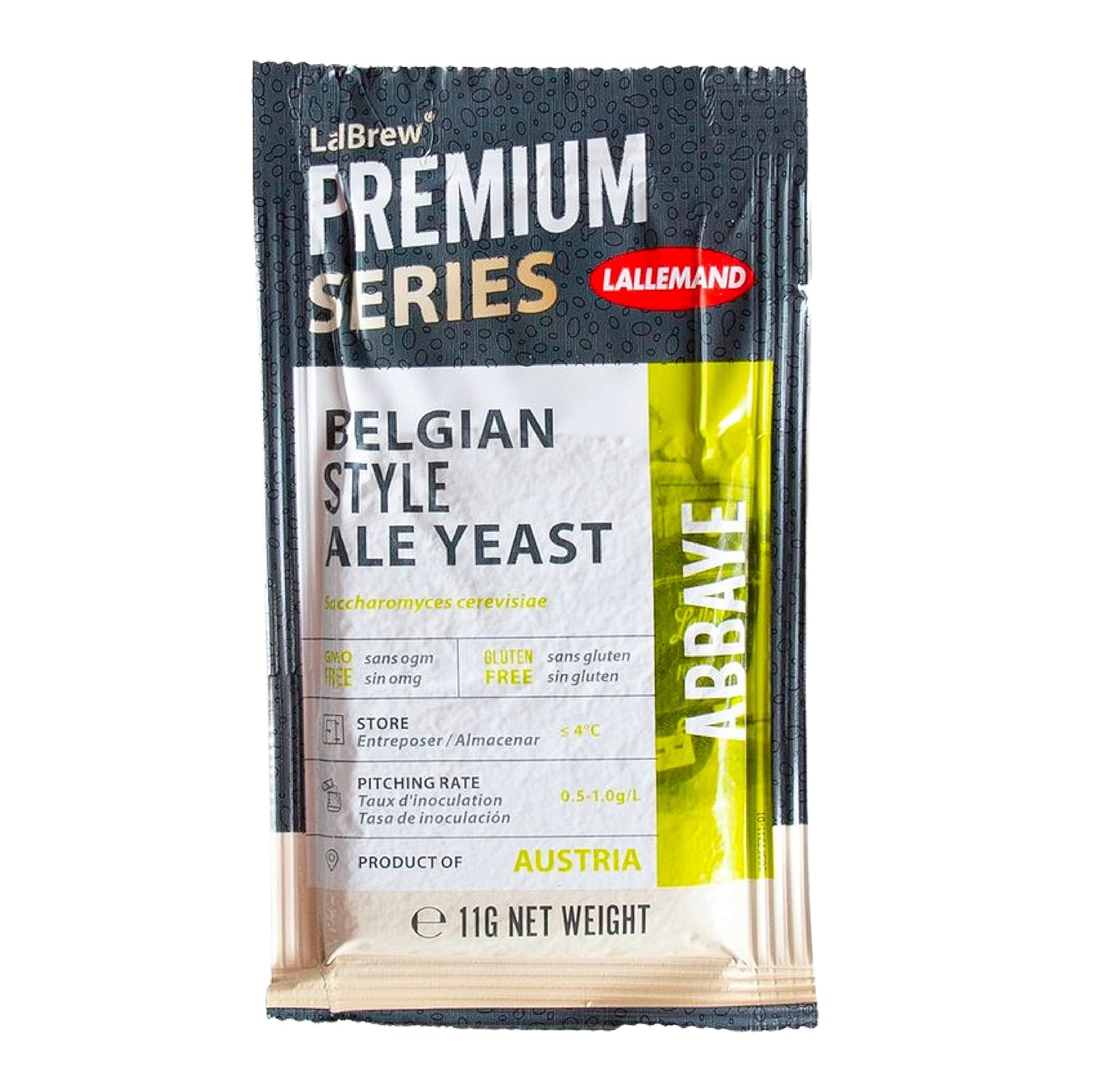 Craft A Brew - LalBrew Abbaye™Belgian Ale Yeast - Belgian Ale Dry Yeast - For Craft Blondes, Dubbels, Tripels & Quads - Ingredients for Home Brewing - Beer Making Supplies - (1 Pack)