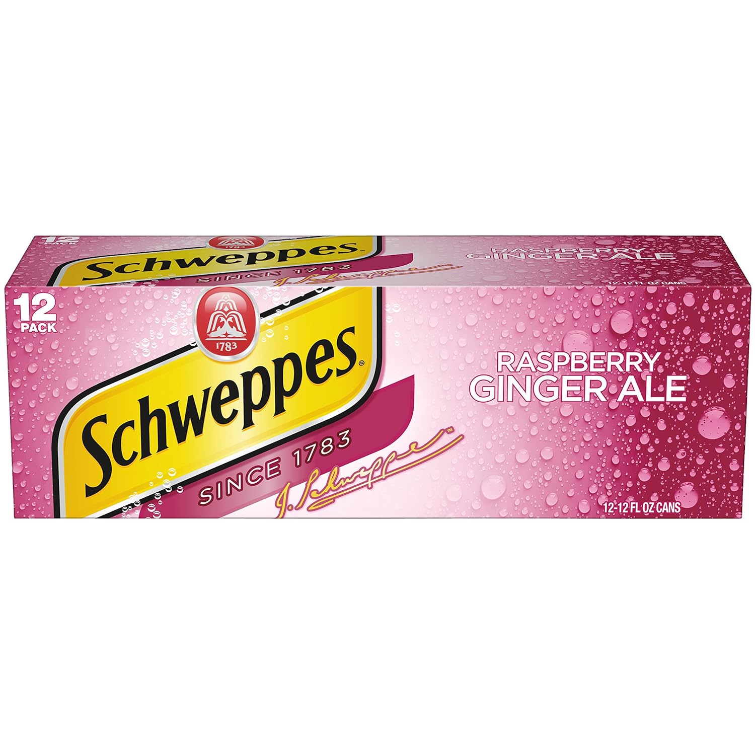 Schweppes Raspberry Ginger Ale - 12 oz cans - 12pk