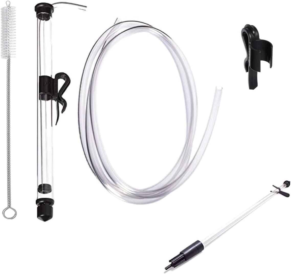 Fermtech Mini 14" Long Deluxe Siphoning Kit – Complete Home Brewing Equipment for Beer, Wine, Mead, and Craft Brew Making; Includes Auto Siphon Pump, Food-Grade Transfer Hose, and Bottling Wand