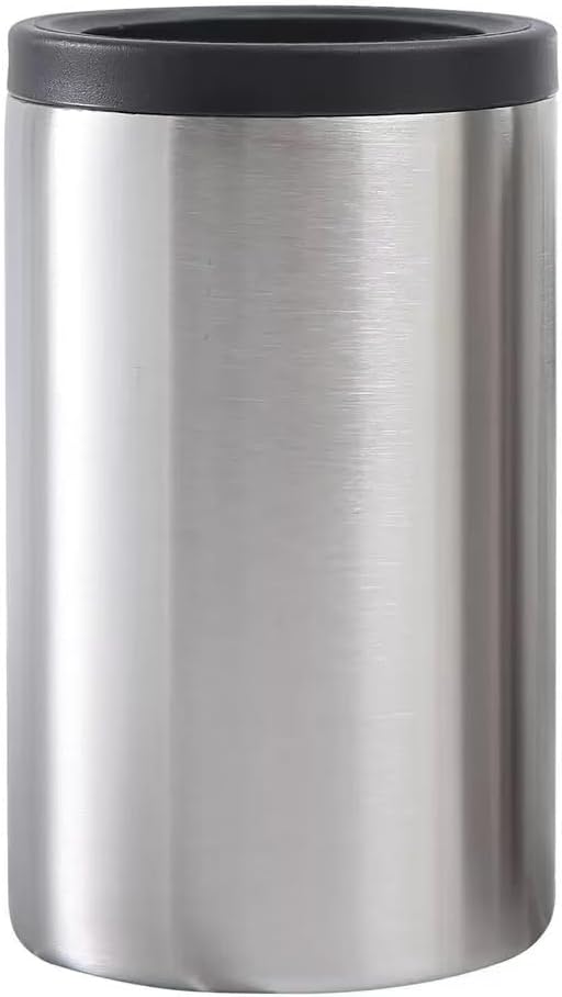 Double-layer stainless steel insulated and cold storage tank, with double lid, can be directly stored cold drinks, can be adapted to 12 oz ultra-thin cans, beer bottles and other containers.