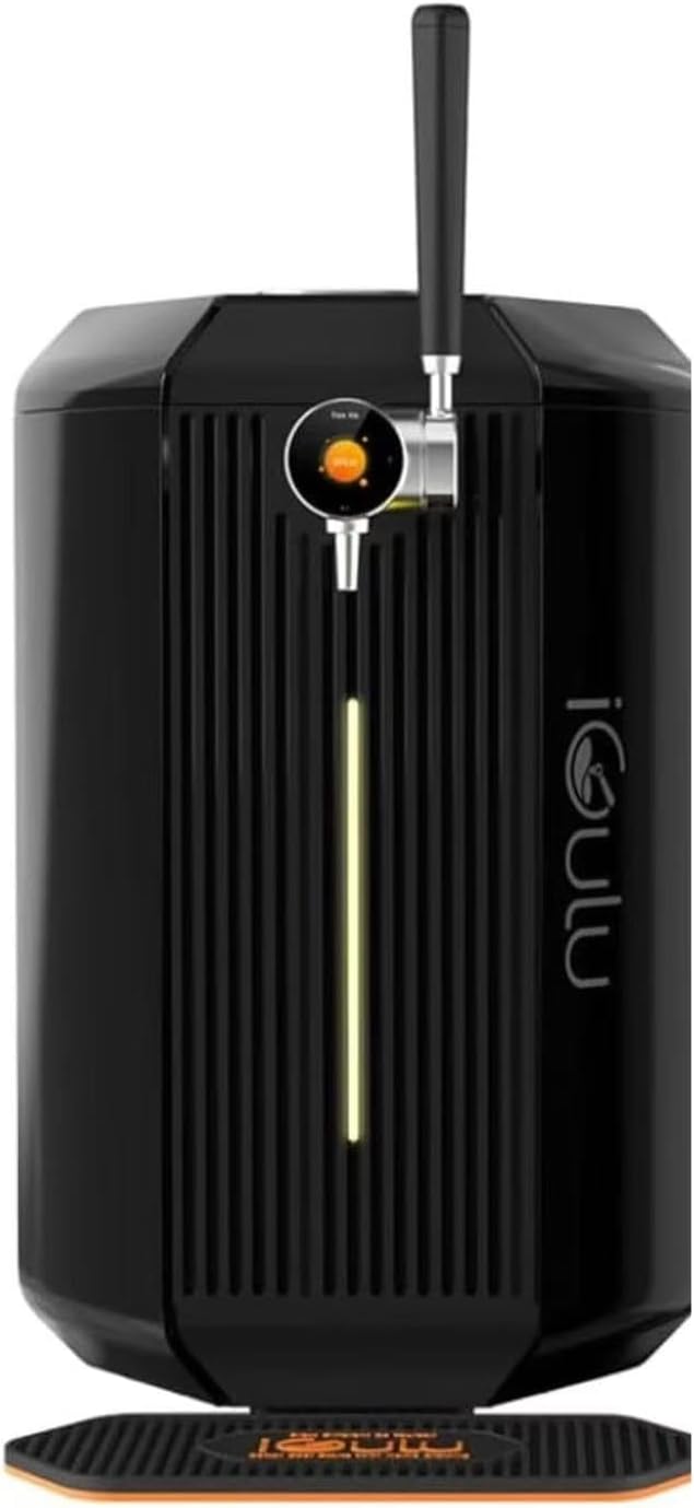 F1 All-In-One Automated Home Brewer, Fermentech Control™ 3.8L Capacity, -35°F-104°F Temp - Range, 14 psi Max - Pressure Control, Craft Beer, Kombucha, Cider, Wine for Beginners & Experts Matte Black iGulu Brewer