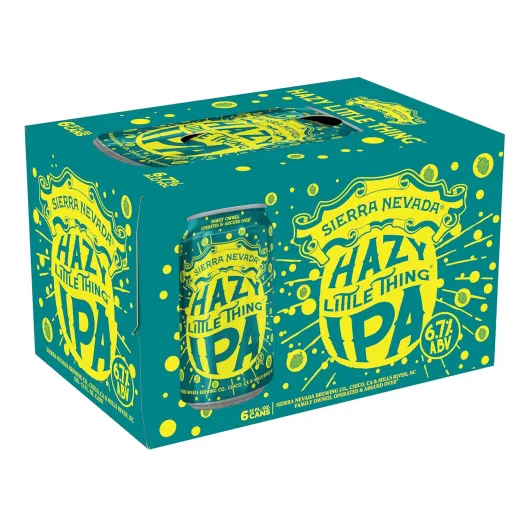Sierra Nevada Hazy Little Thing Unfiltered, 6 pk, 12 oz cans, 6.7% ABV fruit forward hop 12.00 Fl Oz (Pack of 6)