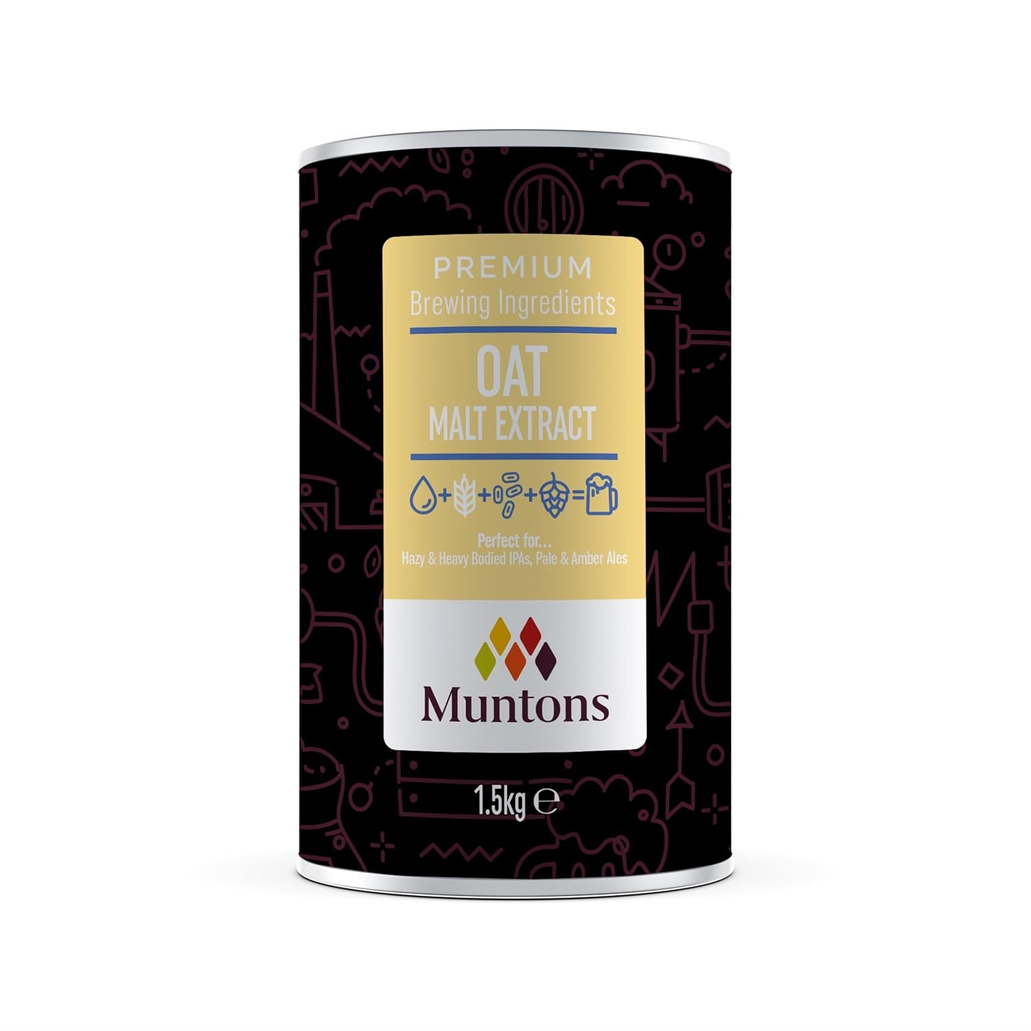 Malt Extract Oat - Craft Hazy New England Style IPAs with Ease (1.5 kg - 3.3 Lb) - Pack of 2