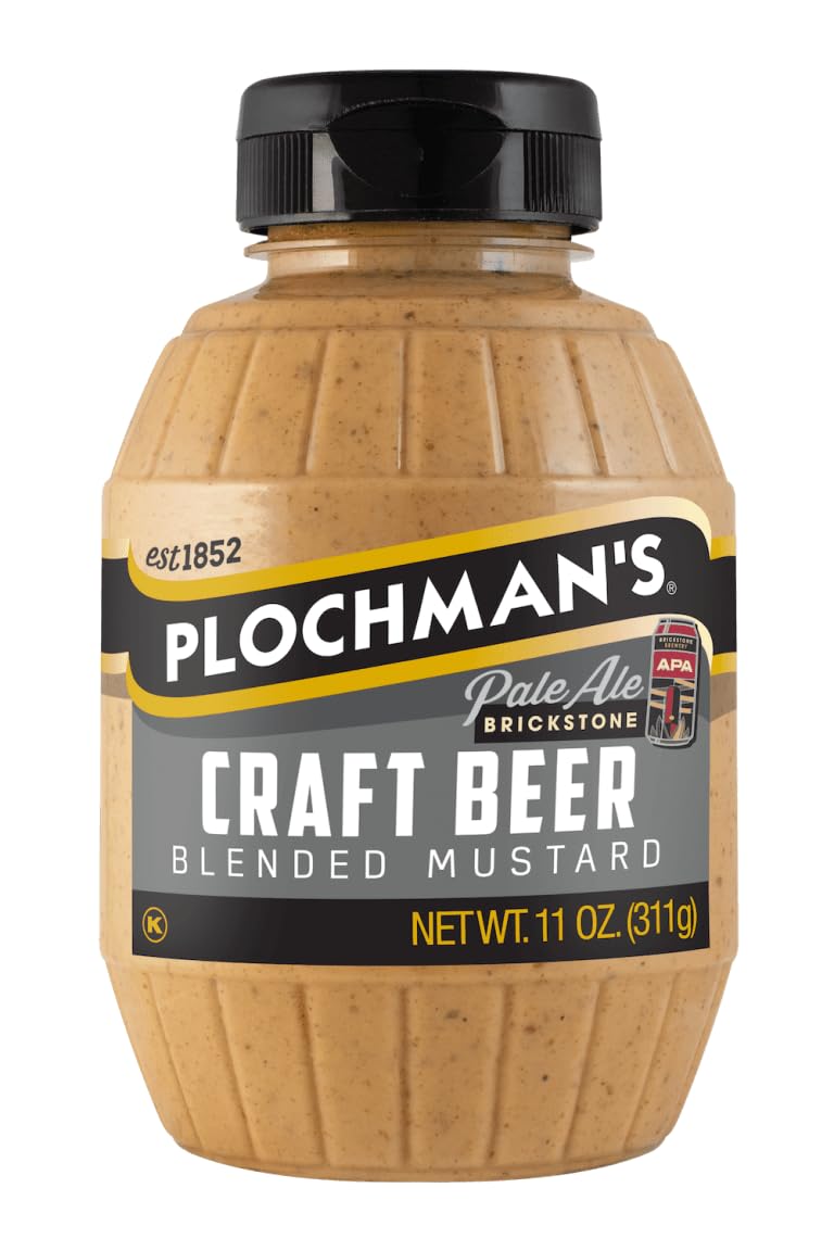 Plochman, Craft Beer Mustard (Brickstone), 11 oz, Blended Mustard