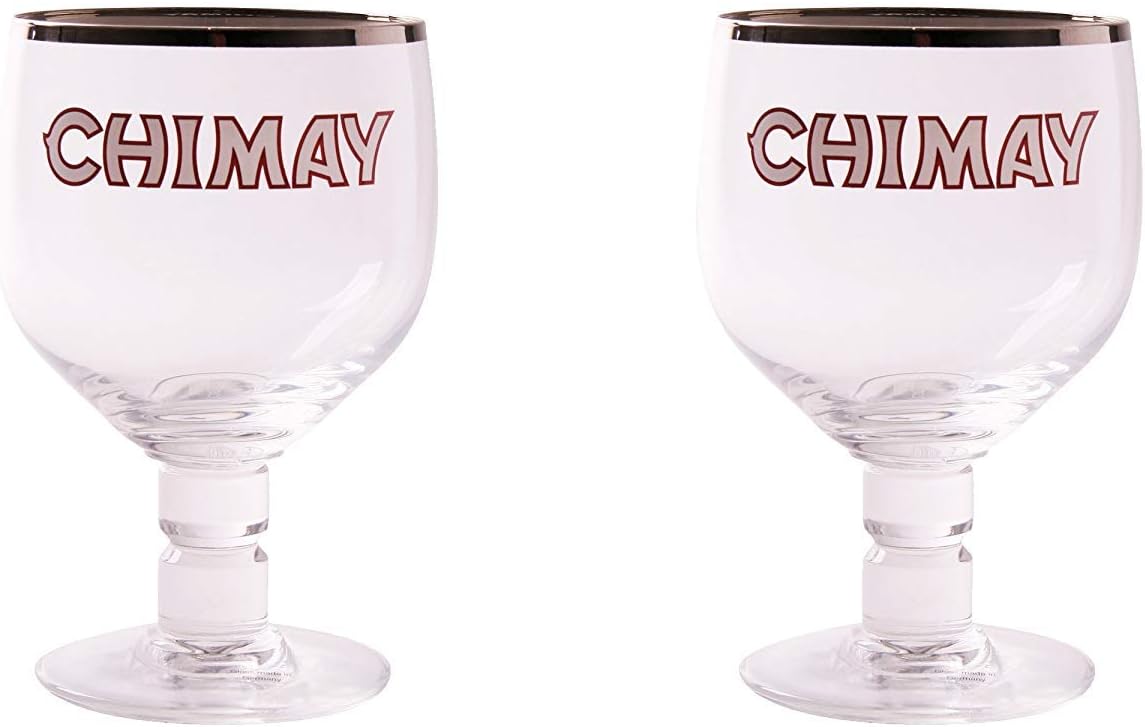 Chimay Trappist Ale Signature Chalice Beer Glasses - 33 CL - Set of 2