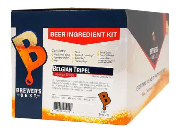 Brewer's Best - 1044 - Home Brew Beer Ingredient Kit (5 Gallon), (Belgian Tripel)
