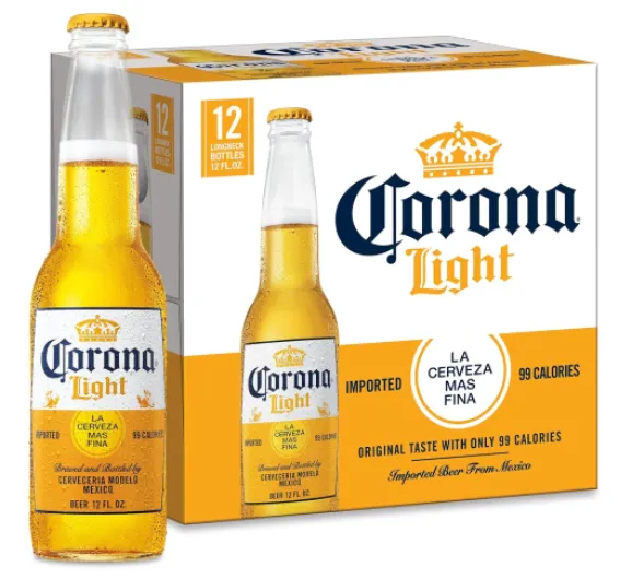 Corona Light Mexican Lager Beer, 12 pk, 12 oz bottles, 4.0% ABV
