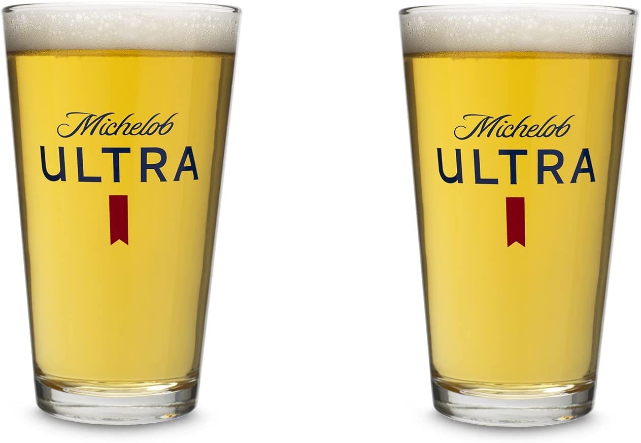 Michelob Ultra 2022 Signature Pint Glasses - Set of 2