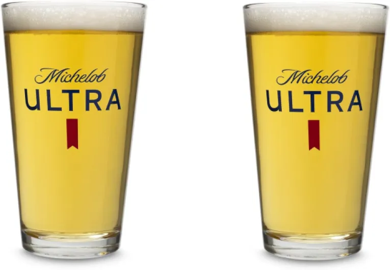 Michelob Ultra Pint Glass - Set of 2