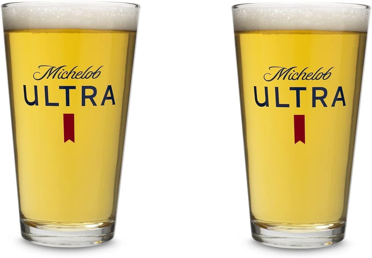Michelob Ultra Signature Pint Glasses - Set of 4