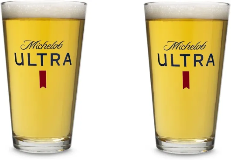 Michelob Ultra Signature Pint Glasses - Set of 4