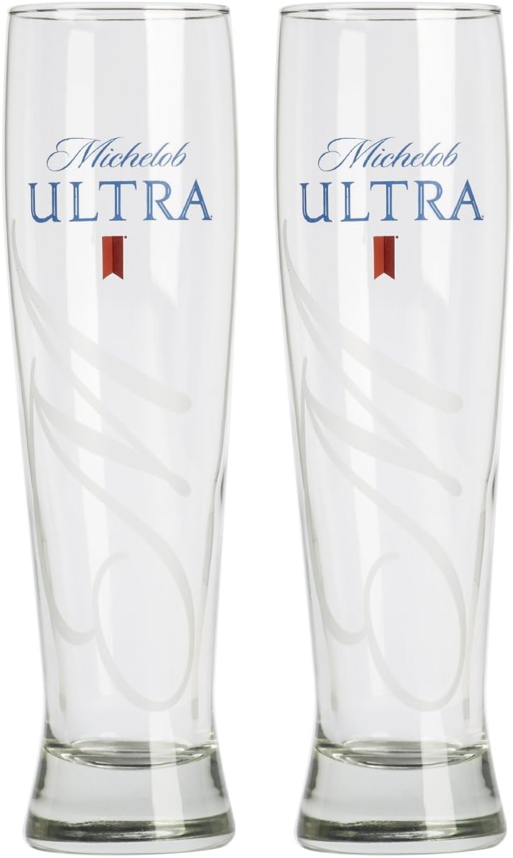 Michelob Ultra Pilsner Glass, Altitude Pilsner 16oz, Clear