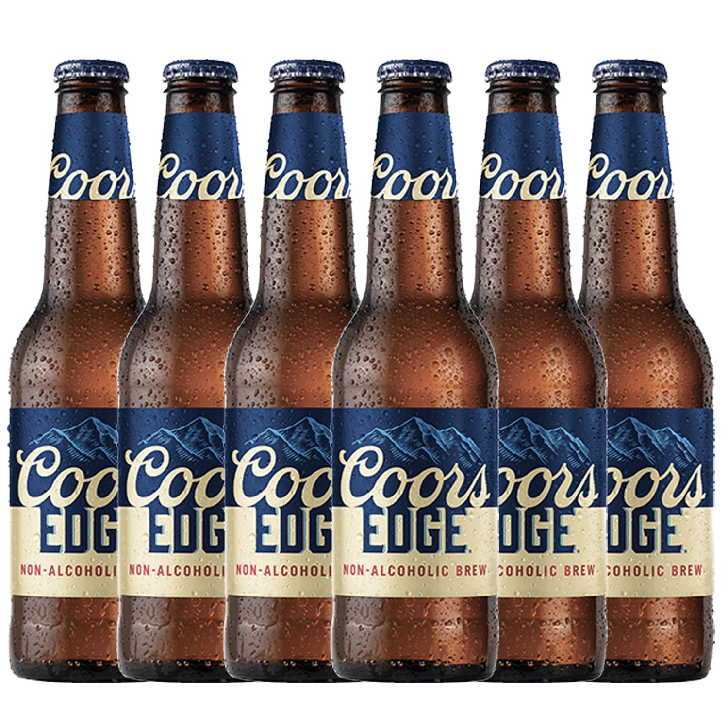 Coors Edge Non-Alcoholic Beer - 6 Pack 12oz Bottles - Dealcoholized, Low-Calorie, Refreshing Brew