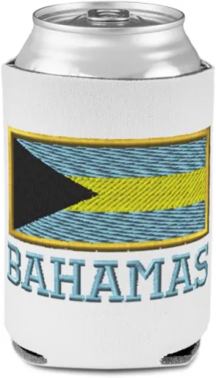 Sleeves for Cans Drink Cooler Bahamas National Flag Bahamian Scuba Foam Party Beer Cover