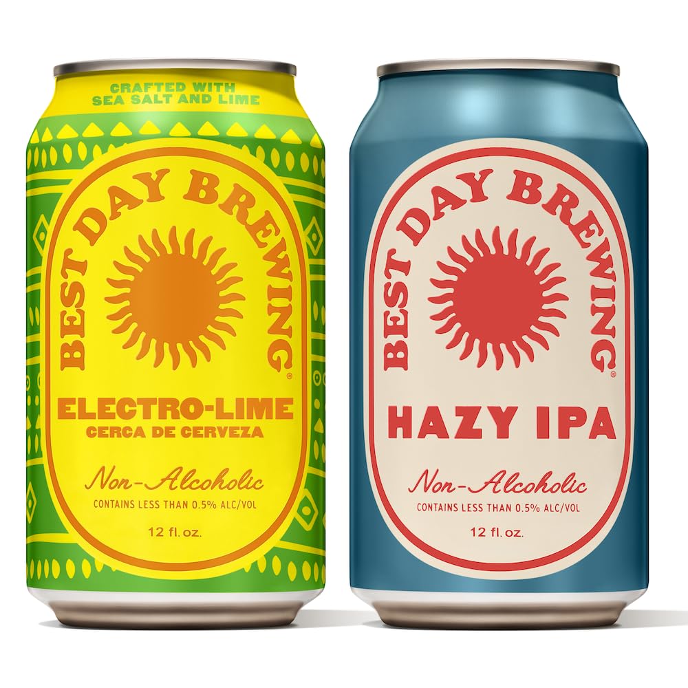 Hazy IPA and Electro-Lime Craft Beer Combo - Premium Ingredients (12-Pack, Hazy IPA & Electro-Lime) Hazy IPA & Electro-Lime 12-Pack