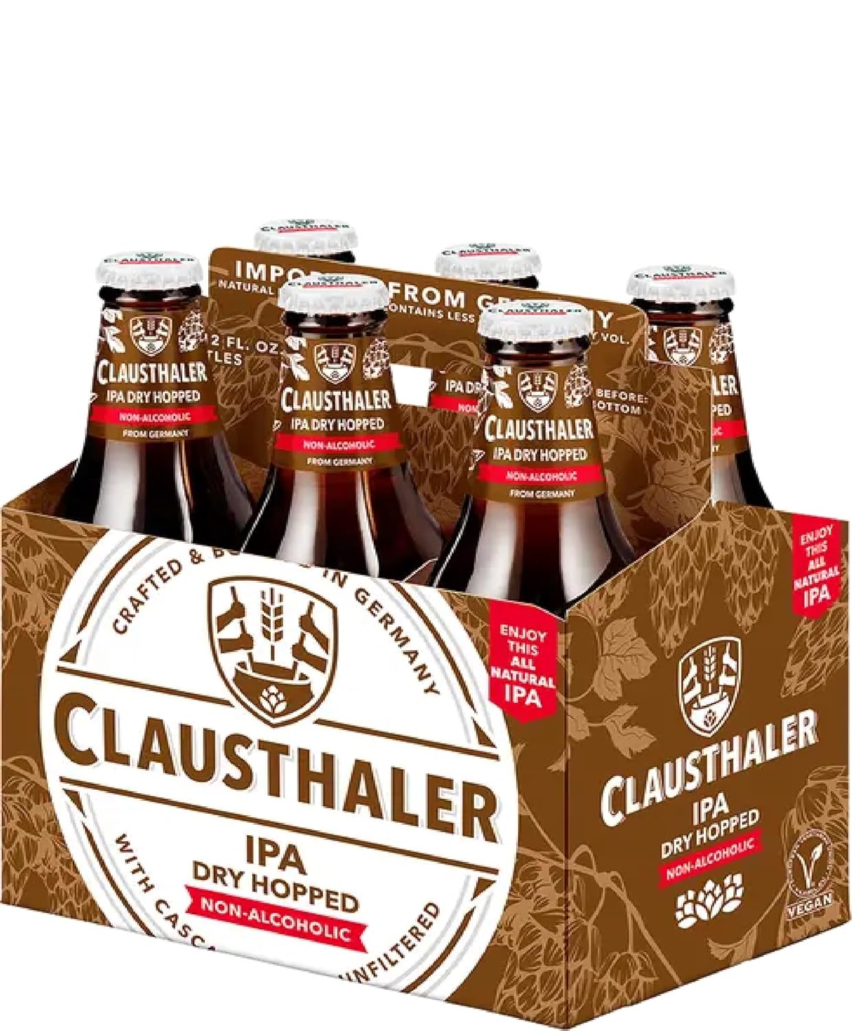 Generic Dry hopped Clausthaler IPA non alcoholic (six bottles 12oz/each)