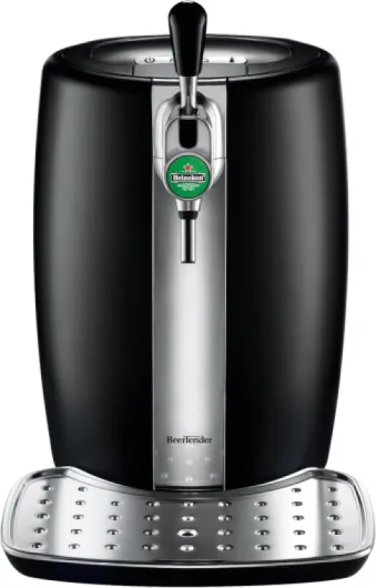 And HEINEKEN B100 BeerTender with Heineken Draught Keg Technology,Black, 17.91 cu.ft.