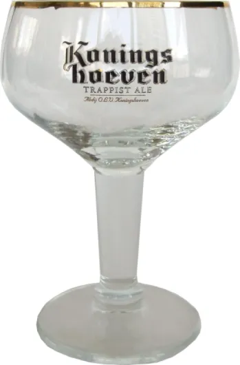 Dutch Trappist Ale Craft Beer Glass Goblet Chalice La Trappe Gold De Koningshoeven Brewery