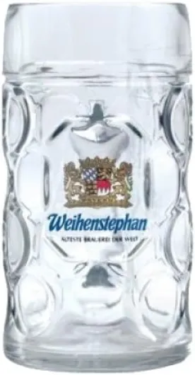 Weihenstephan German Dimpled Beer Stein Mug 0.5 Liter