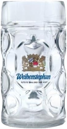 Weihenstephan German Dimpled Beer Stein Mug 1 Liter
