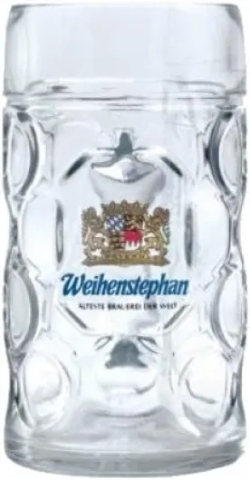 Weihenstephan German Dimpled Beer Stein Mug 1 Liter