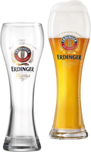 Wheat Beer Glasses Erdinger 0.5 L Set of 2