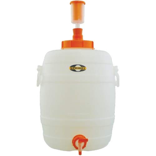 Speidel 30L (7.9 Gallon) Plastic Fermenter with Spigot, Bung & Airlock - Opaque Fermentation Bucket with Lid - Durable Homebrewing Container for Beer, Wine, and Cider - Made in Germany