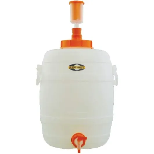 Speidel 30L (7.9 Gallon) Plastic Fermenter with Spigot, Bung & Airlock - Opaque Fermentation Bucket with Lid - Durable Homebrewing Container for Beer, Wine, and Cider - Made in Germany