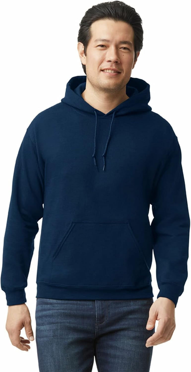 Adult Fleece Hoodie Sweatshirt, Style G18500, Multipack Medium Navy (1-pack)