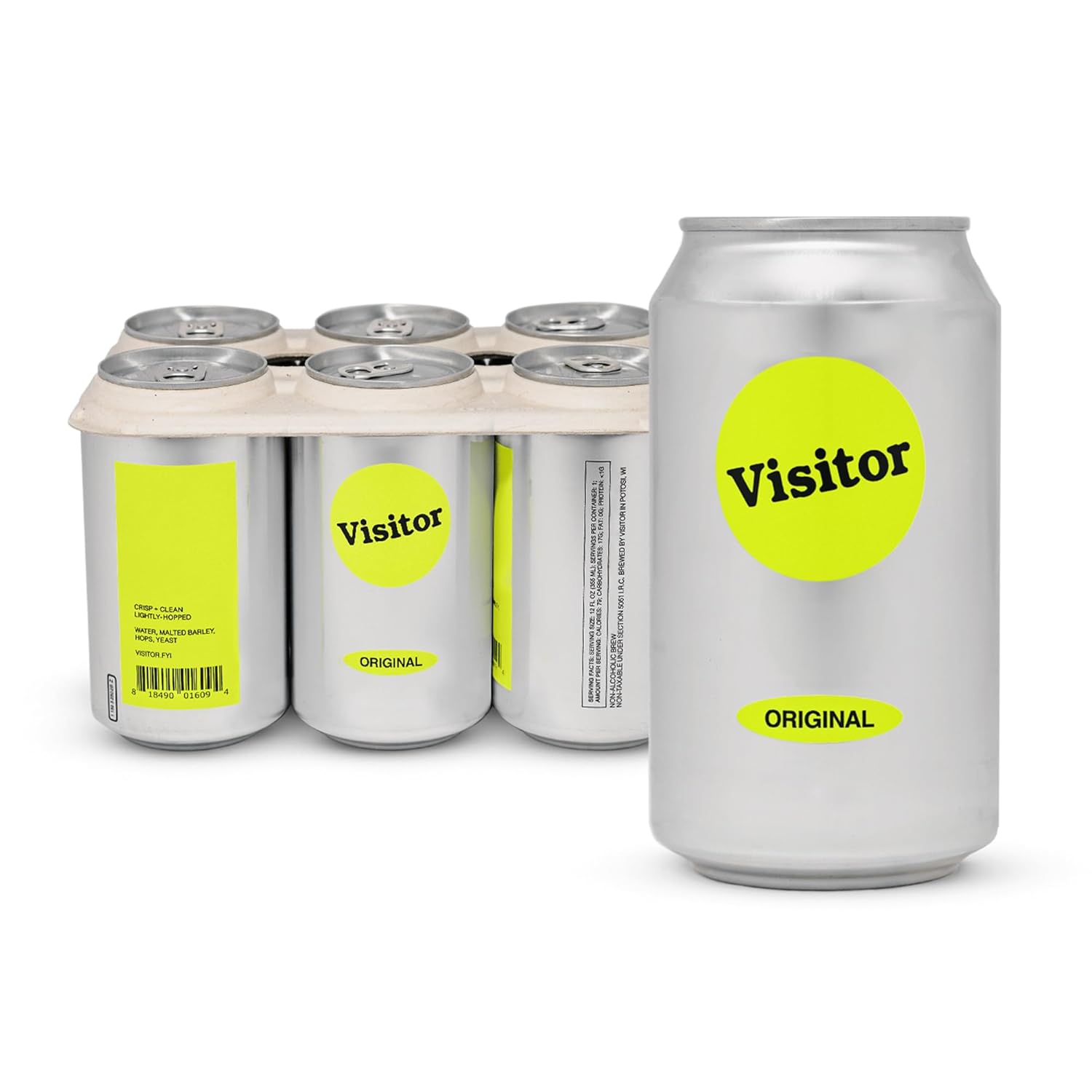Original Lager - Non-Alcoholic Beer - 6x12 Oz Cans - Gluten Reduced - Low-Calorie - Lightly Hopped, Crisp and Clean Lager with Slight Fruity Aromas - 79 Calories Original Lager 12 Fl Oz (Pack of 6)