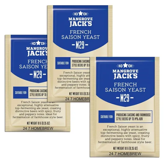 3X Mangrove Jack’s Craft Series Yeast M29 French Saison (10g)