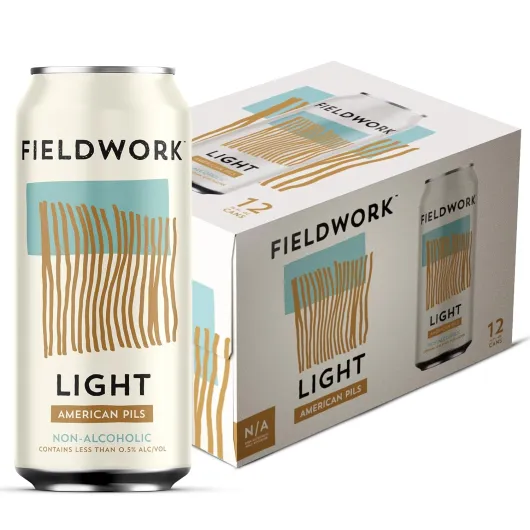 Non-Alcoholic Craft Beer, Light American Pils, Vegan, Low-Calorie, 16 Fl Oz Cans, 12-Pack Light American Pilsner 12-Pack