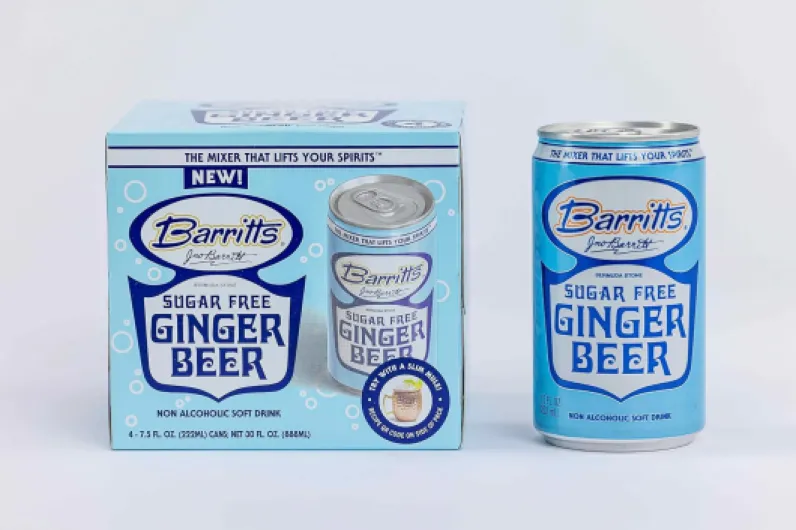 Barritt's Mixers - Sugar Free Diet Ginger Beer, Non-Alcoholic Soda Cocktail Mixer, 7.5 fl oz Cans, 24 Pack, Mini, 0 Calories, No Aspartame Sugar Free Ginger Beer