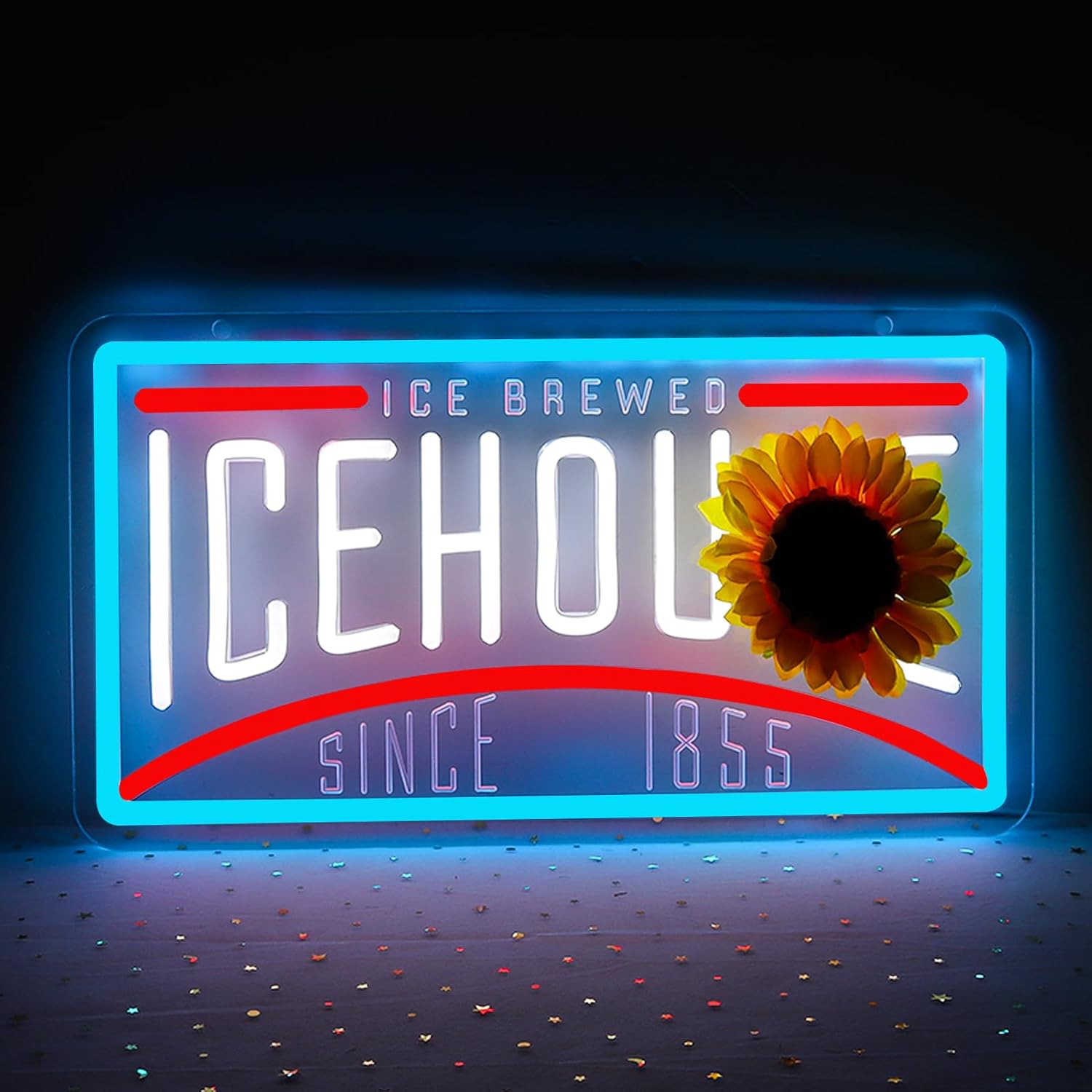 Lager Beer Neon Signs for Wall Decor Ice.house Neon Lights for Bedroom Led Signs Suitable for Dormitory Man Cave Christmas Gift