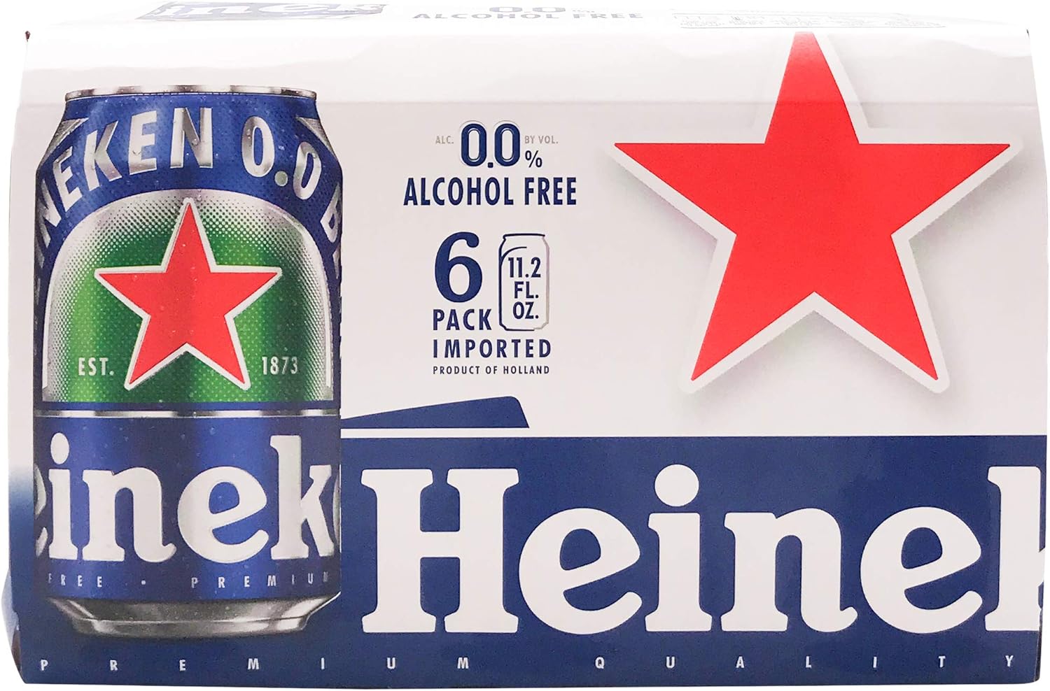 Heineken Non-Alcoholic Lager 6Pk Cans, 11.2 Fz