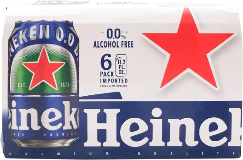 Heineken Non-Alcoholic Lager 6Pk Cans, 11.2 Fz