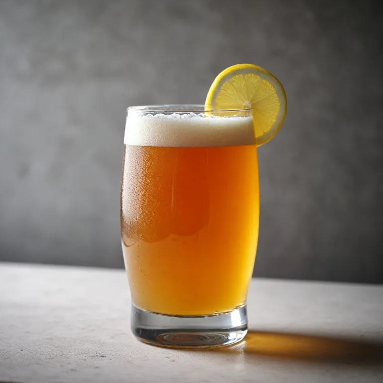Dirty blonde beer: a refreshing wheat ale with citrus and spice
