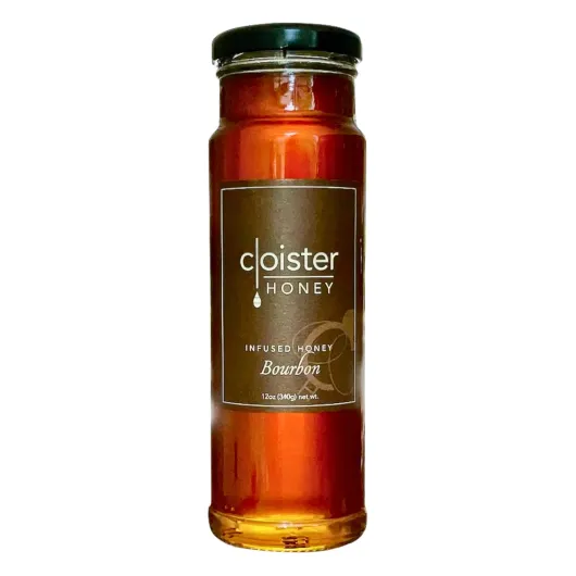 Infused Honey - Bourbon (12 oz) - Hand Crafted - Raw Artisan Honey - 100% Pure, Raw & Unfiltered - All Natural - Made in USA -