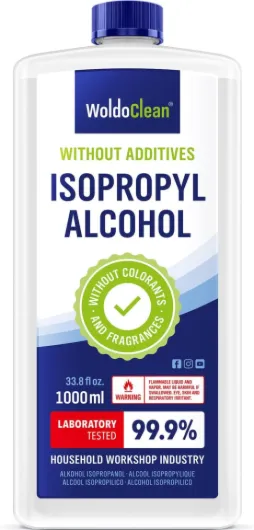 Isopropyl Alcohol 99.9% Pure IPA 33.8 fl oz - High Purity Rubbing Alcohol for Cleaning Electronics, Glass, Tools & Household Surfaces, Fast Evaporating, Residue-Free