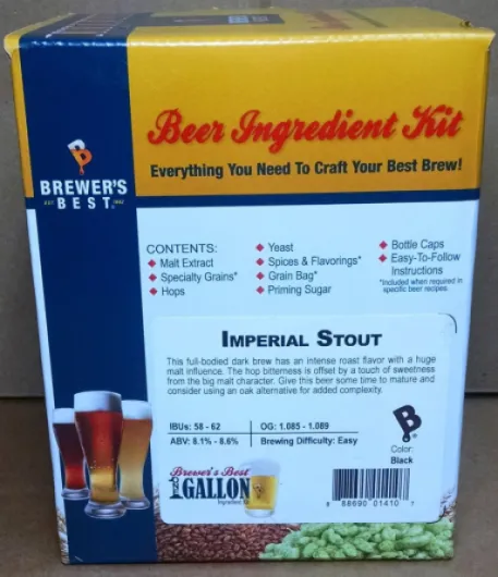 Brewer's Best One Gallon Home Brew Beer Ingredient Kit (Imperial Stout)
