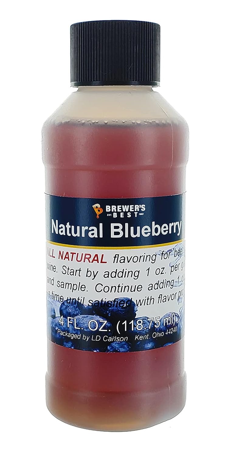 Brewer's Best Natural Beer and Wine Fruit Flavoring (Blueberry) Blueberry 4 fl oz