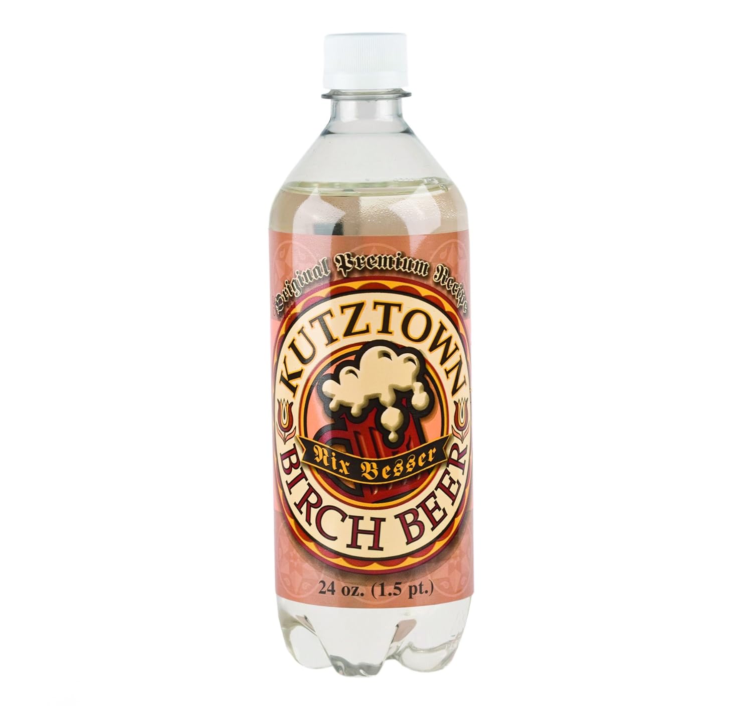 AmishTastes White Birch Beer, Kutztown "Nix Besser" PA Dutch Style, 24 Oz - (Pack of 12) 24 Fl Oz (Pack of 12)