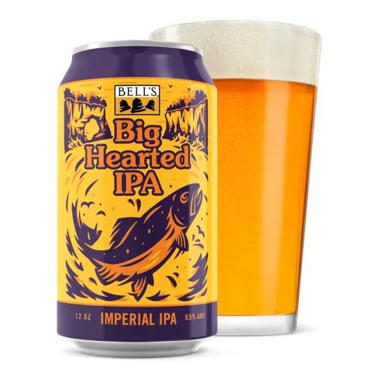 Bell's Big Hearted IPA Craft Beer, 6 Pack, 12 fl oz Cans, 9.5% ABV